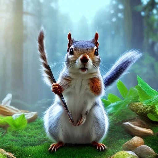 cute squirrel “wearing avatar make up” Pandora