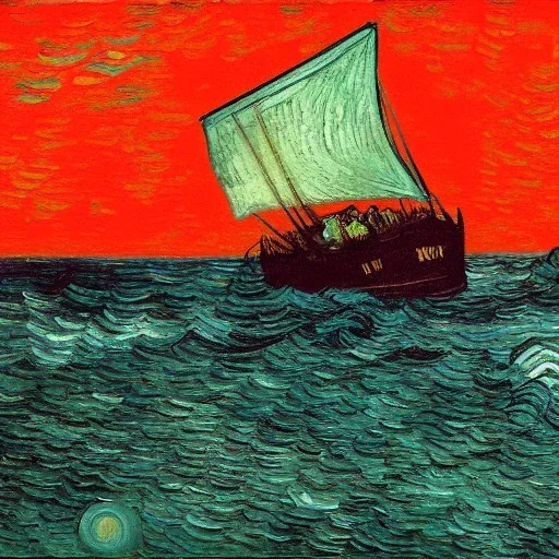 flying dutchman, Van Gogh tarzında