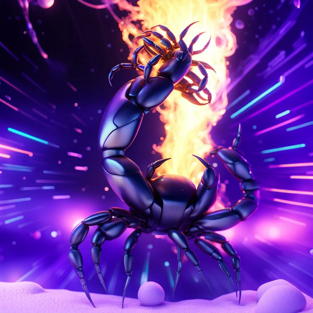 brightly coloured 3D infinity symbol ∞, futuristic, crab, vibrant, striking, black background, chiaroscuro, dramatic, captivating, high-tech, powerful, fantasy, beautiful, octane render, 16k post-production, artstation: award-winning: atmospheric: commanding: fantastical: clarity: ultra quality: striking: brilliance: stunning colors: amazing depth; lens: f/11, 35mm