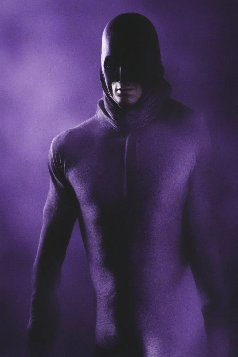 Movie Poster - ((("THE PHANTOM"))), extremely thick, muscular, 6'6'' 18-year-old Billy Zane with extremely exaggerated muscles as the Phantom, long-sleeved, textured, padded purple cotton bodysuit with skintight, formfitting textured purple cotton cowl with ((black eye mask)) and widow peak, black gloves and wrist gauntlets, black boots, double holstered utility belt, skull-shaped belt buckle, glowing, white eyes, standing next to his white horses, captured in a breath-taking explosion of color,