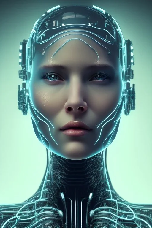 cyberpunk, glass head, women, portrai, open mouth, perfect skin, tron, cyborg , perfekt, real, dream, hr giger