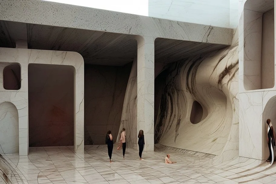 zaha hadid , in-ground swimming pool , portuguese marble~