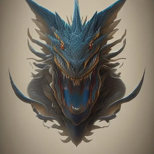 This dragon has 1 horn spiraling outward. Its neck is medium length; Its snout is vertically flat, wide, long, and smooth. Its teeth are serrated. It has hooked claws, quills, and spiked scales. Its tail is very long and medium width.