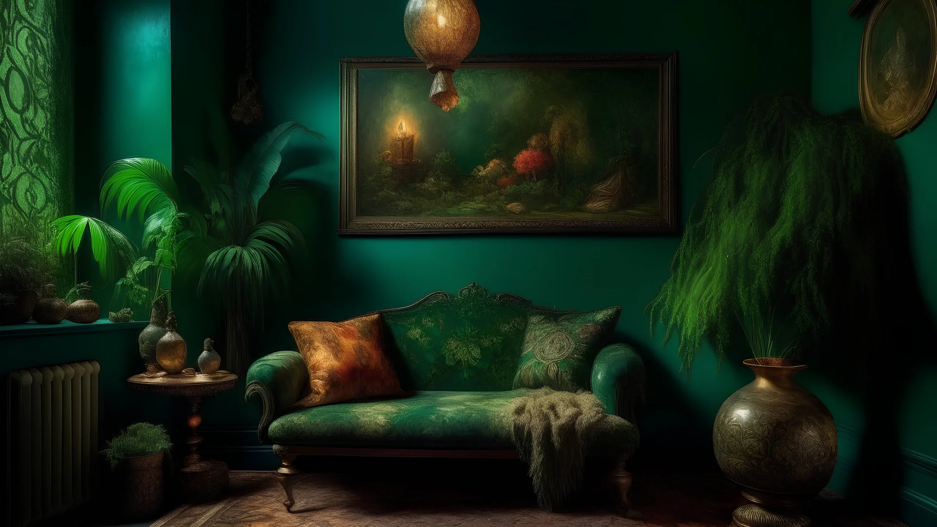 minimal soft studio light photography, Highly intricate and ornate maximalist art piece, overflowing with vibrant colors, patterns, and textures, Smart lighting, sophisticated muted-green color scheme, high detail, solid bold color background