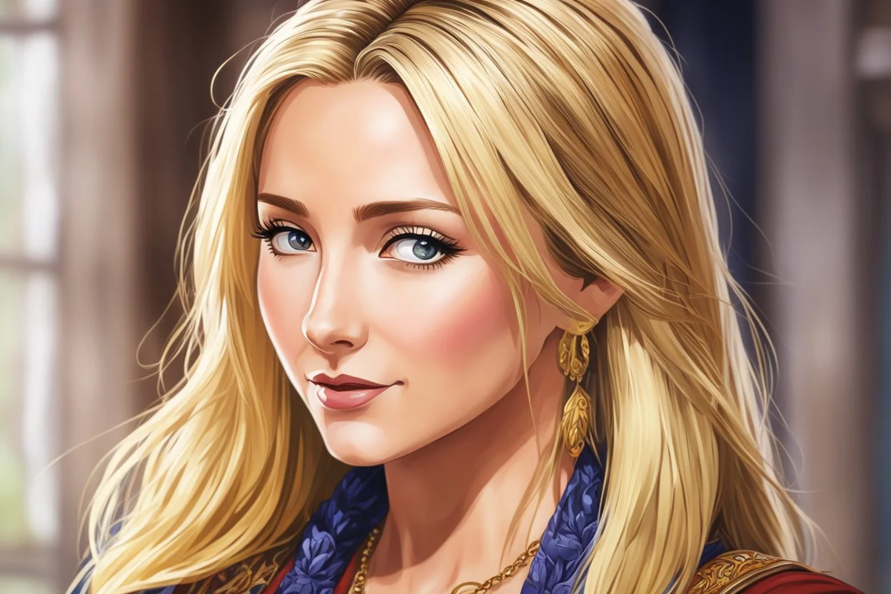 phoebe buffay in 8k 2D anime artstyle, close picture, intricate details, highly detailed, high details, detailed portrait, masterpiece,ultra detailed, ultra quality