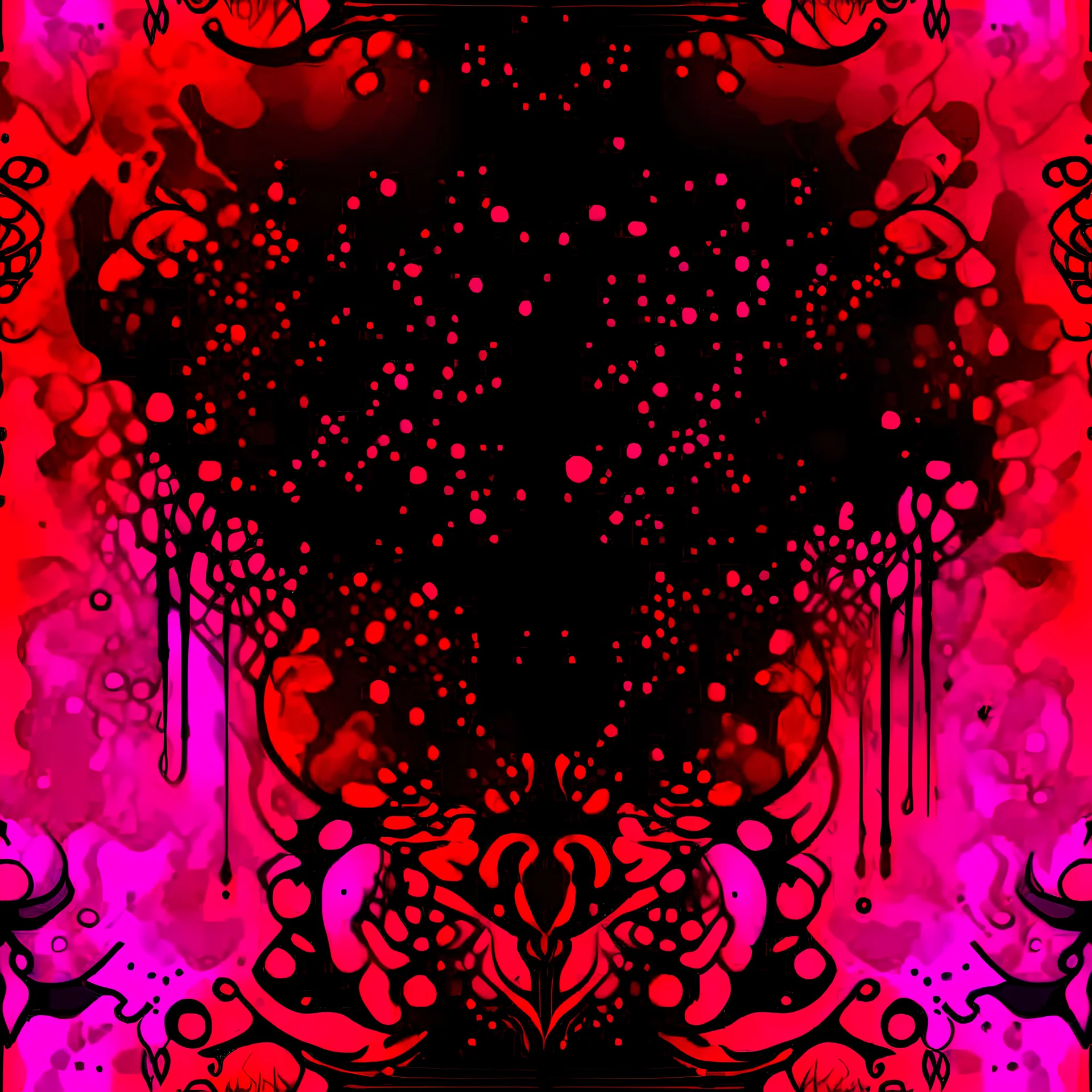 Gothic Red Purple ink background