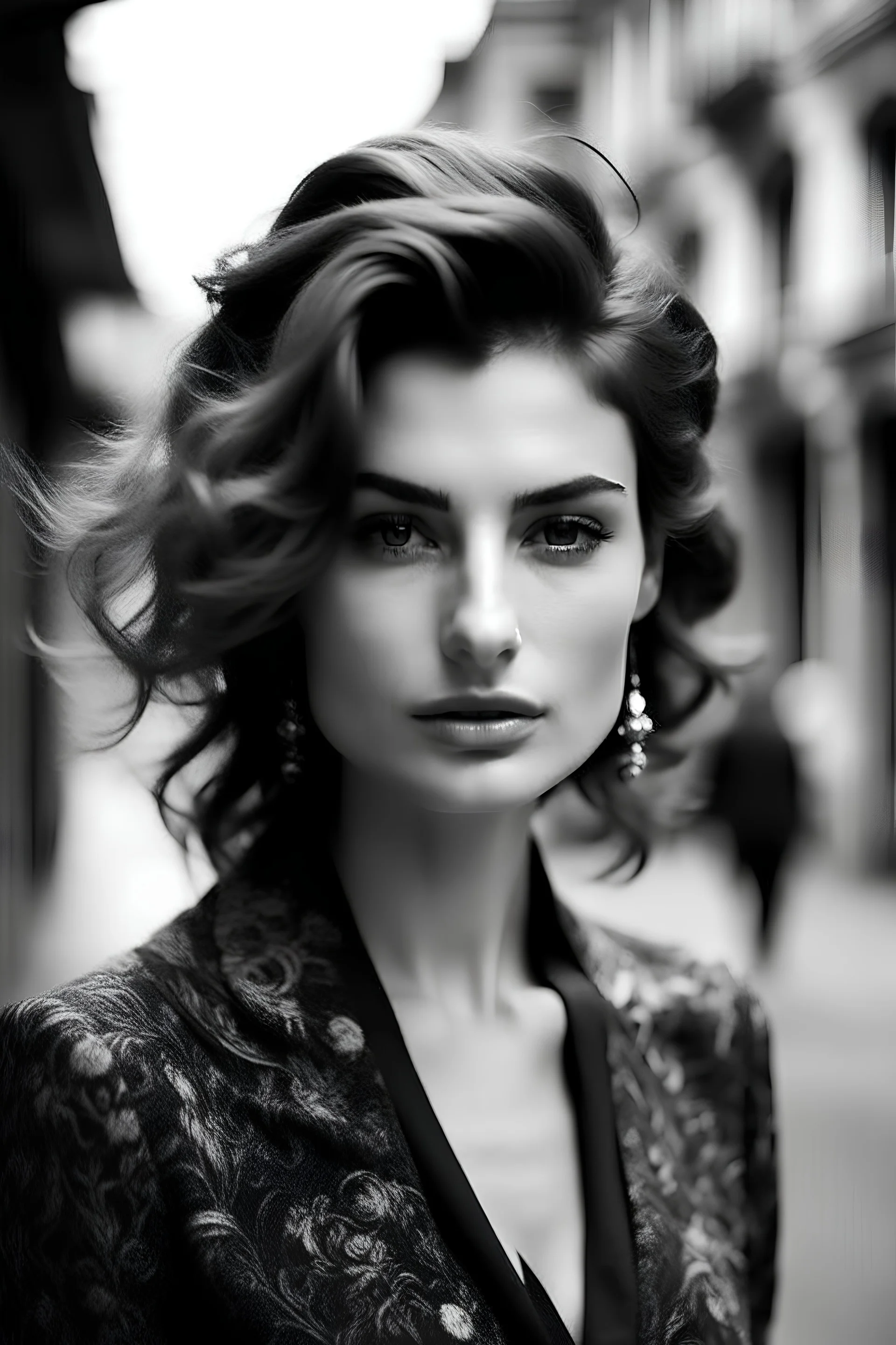 mulher italiana, linda e elegante