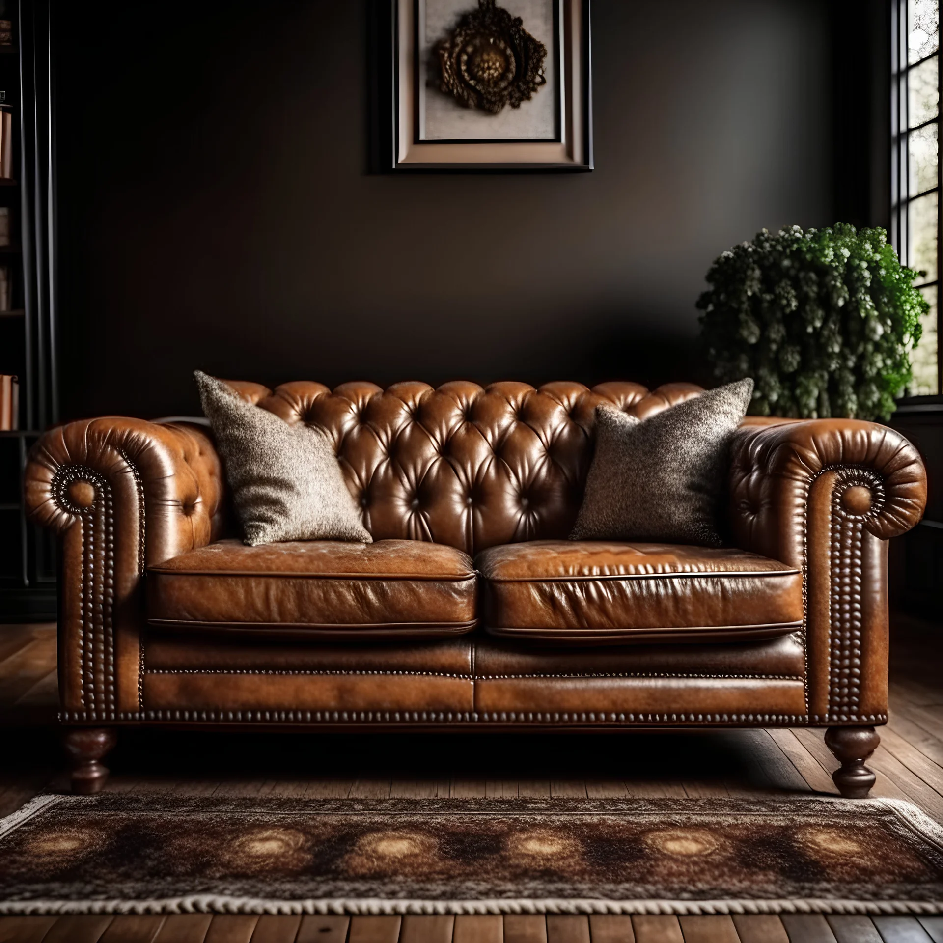 brown couch