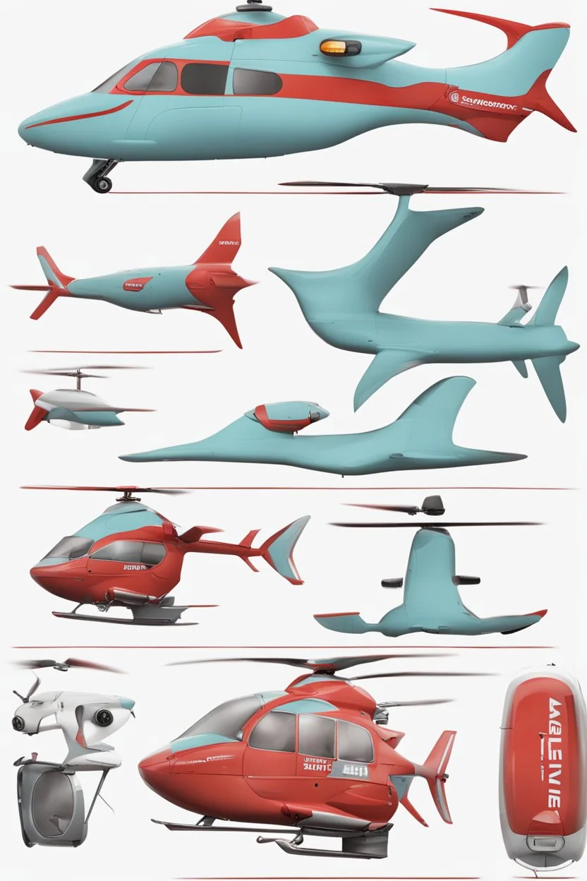 ideation air ambulance inspired by shark