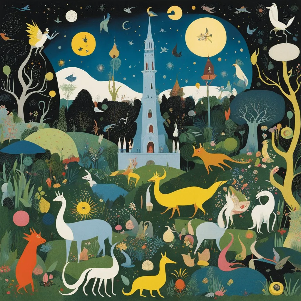 Le Jardin des délices (The Garden of Earthly Delights) illustration for 3 feet high and rising, de la soul (1989)