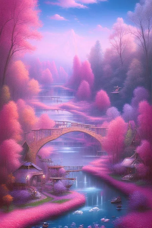 Pink river