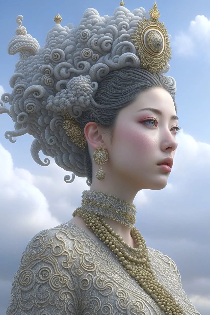 Cloud creature , 3d 4k octane render, lifelike, photorealistic, artstation, illustration, smooth, sharp focus, ornate, intricate, complex, highly detailed, digital painting, smooth, art by tom bagshaw, akihiko yosh