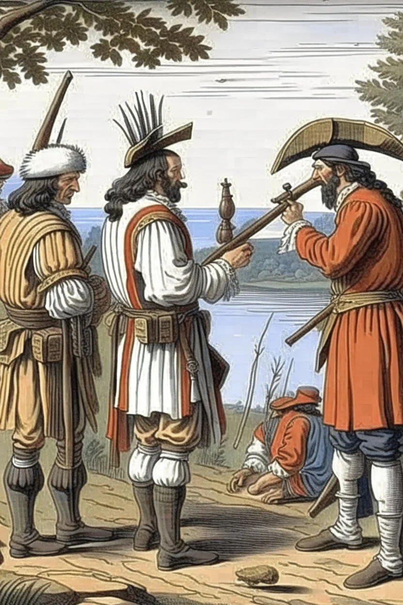 Iroquois spying on french discussion 1669