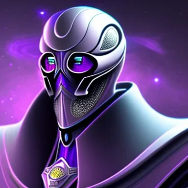 mysterious purple galaxy super villain that has taken over the universe