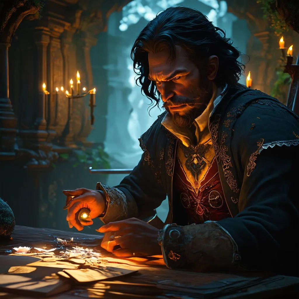 fantasy, realistic, ultra graphics, ue5, portrait, bard