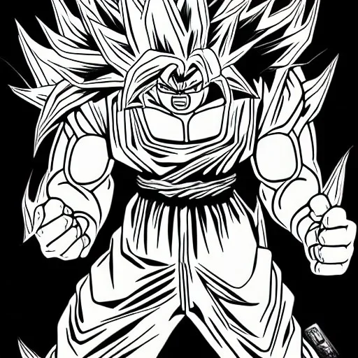 Angry goku by Toyotarou