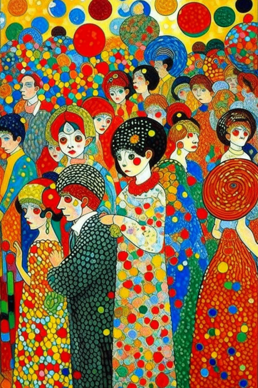 It's my life Don't you forget Caught in the crowd It never ends; Pointillism; Fauvism; Klimt