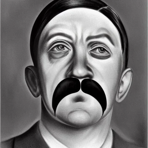 Adolf hitler selfportrait as a clown from israel