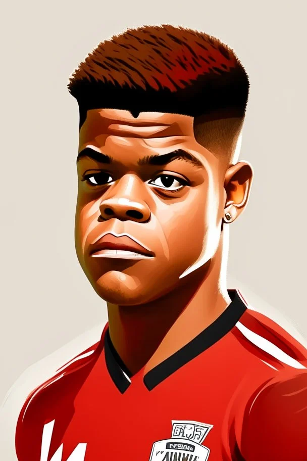 Leon Bailey Footballer ,cartoon 2d