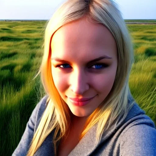 my gorgeous, blond girlfriend lives among the coastal fens of Denmark