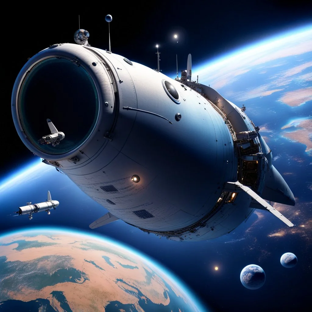 Submarine in Earth orbit