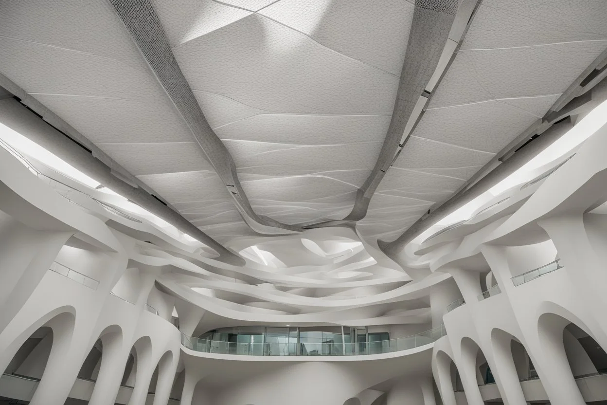 The ceiling of the Modern Modern Natural Light Museum