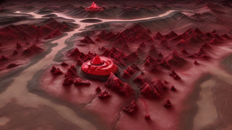 blood red dessert crimson corruption hell wastelands battlemap