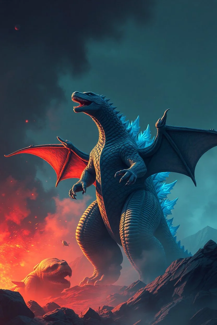 dragon humanois like godzilla