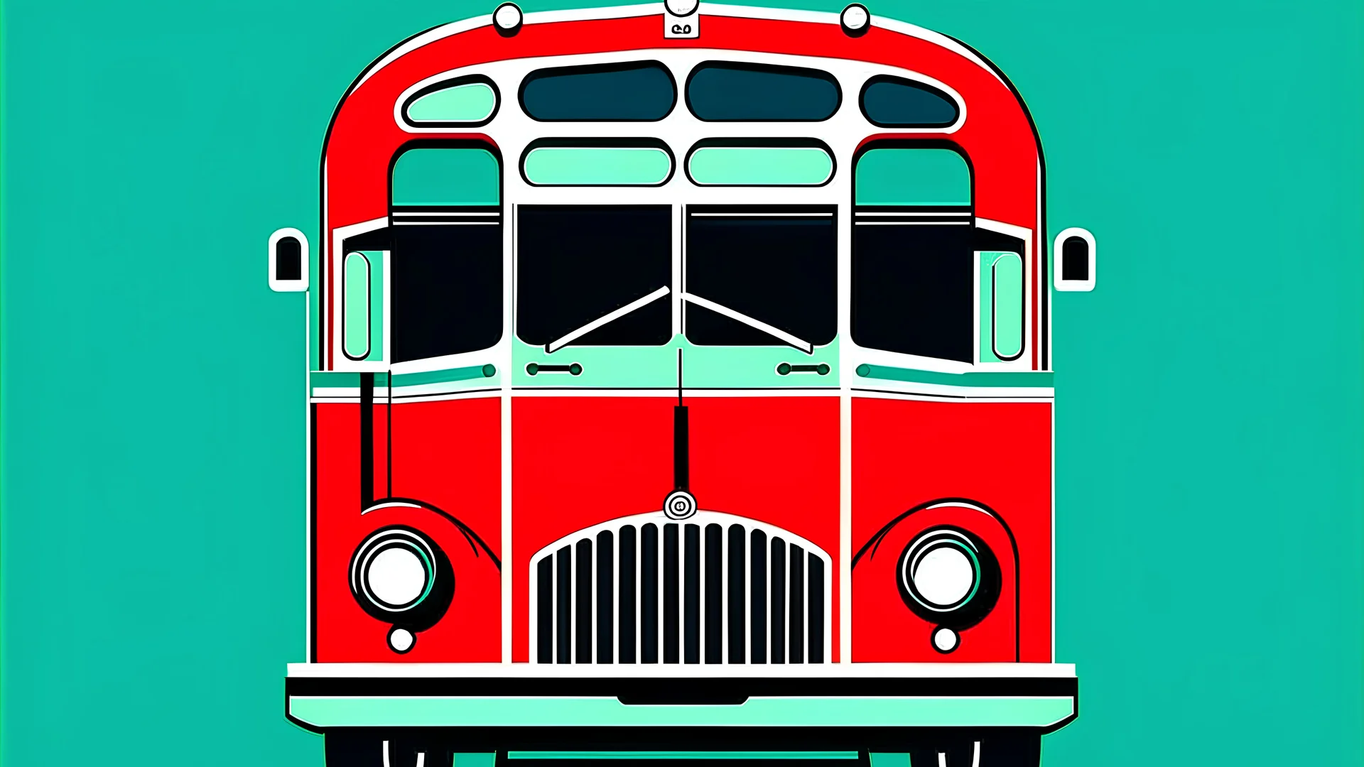 A vector graphic of a london bus