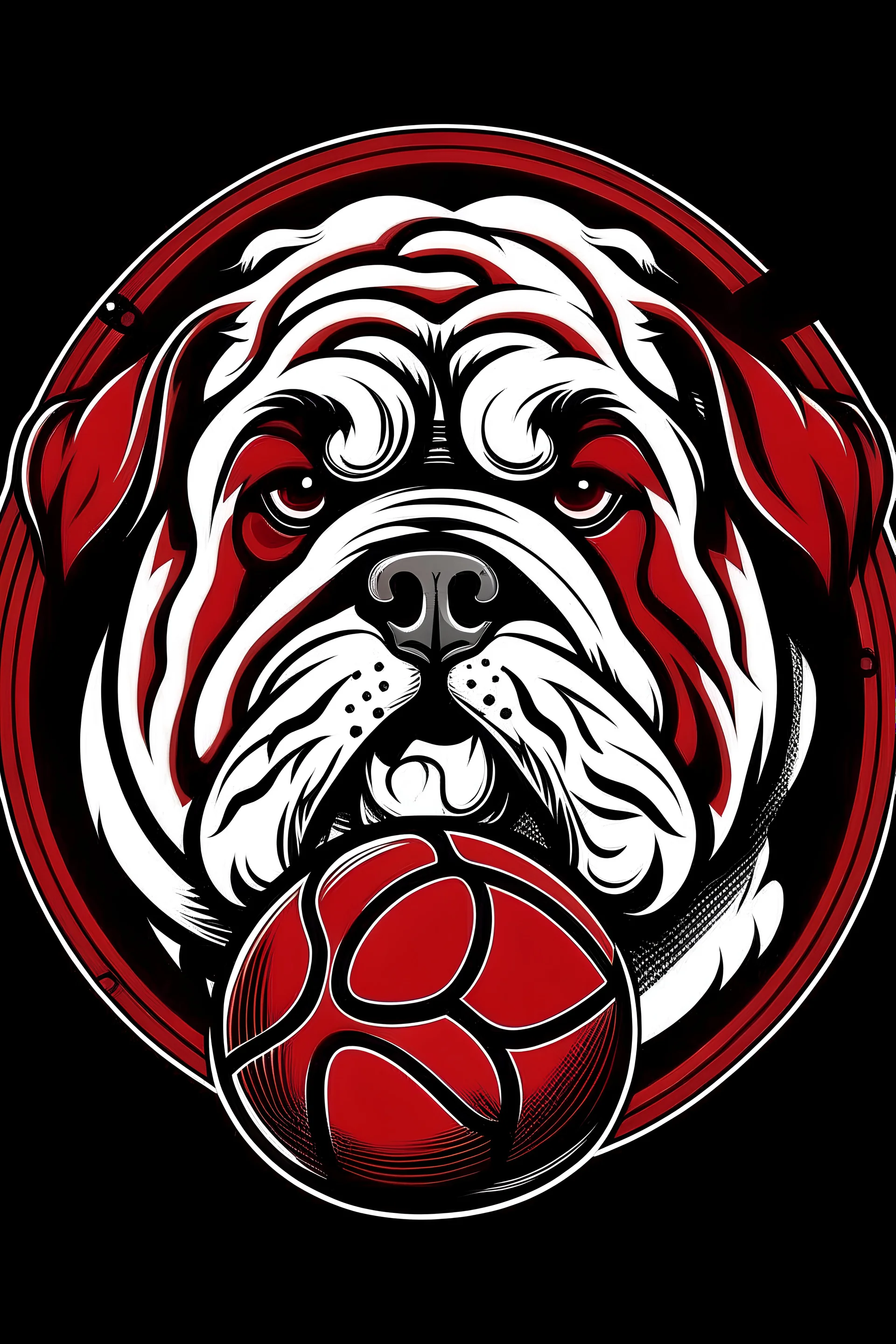 could u make a logo of a bulldog for a basketball team