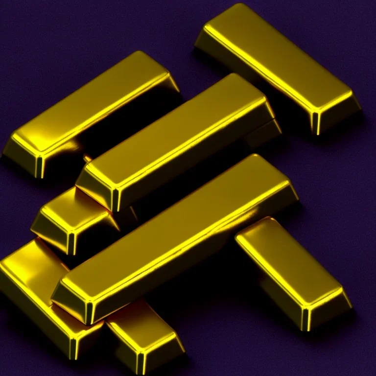 gold thrust 3d rendering isolated