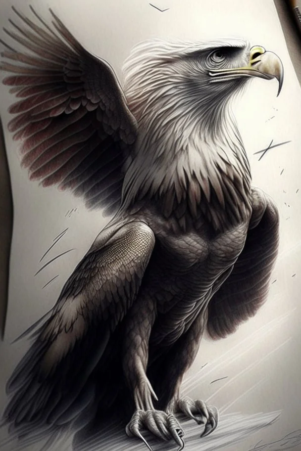 Realistic drawing of freedom