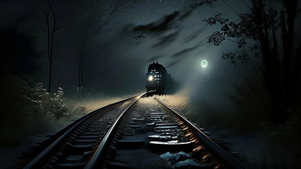 On that night the skies flee from the humidity that fades the trails of the forgotten railways in the breeze of the shadows.