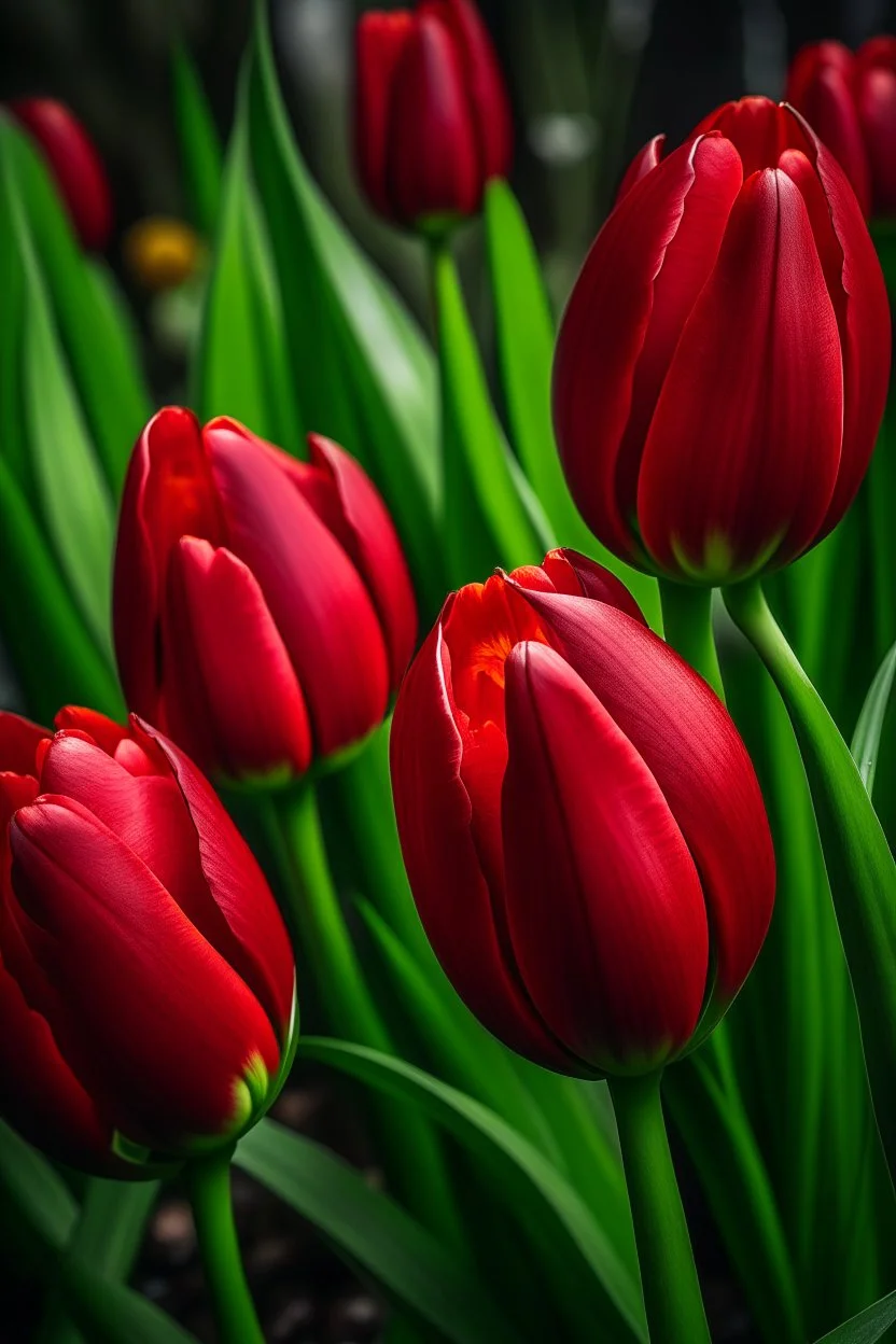 Red tulips