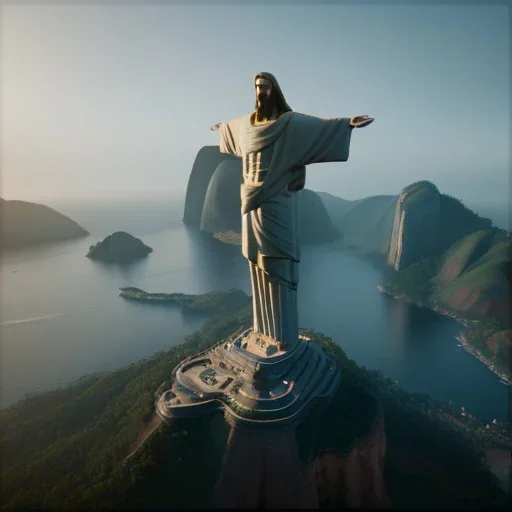 Christ the Redeemer, beautiful, unreal engine 5, cinematic lighting, photorealistic, realistic, hyper detailed, 8k, octane render, cinema 4d