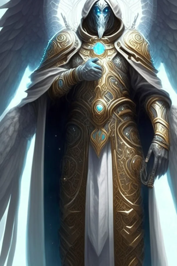 ancient prophet archmage celestial armor faceless hard armor demigod being manyhands