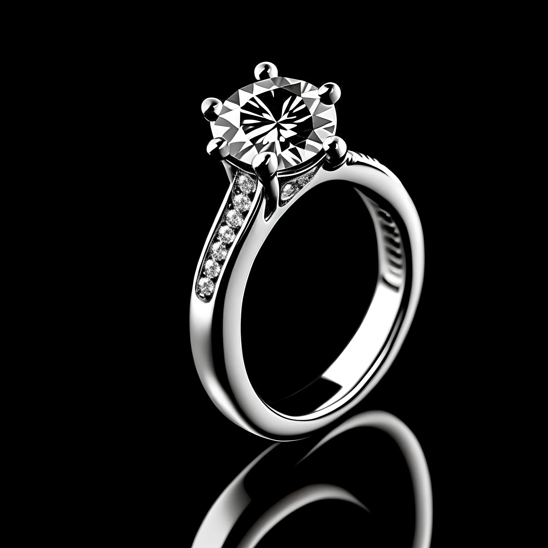 solitaire ring with round diamond