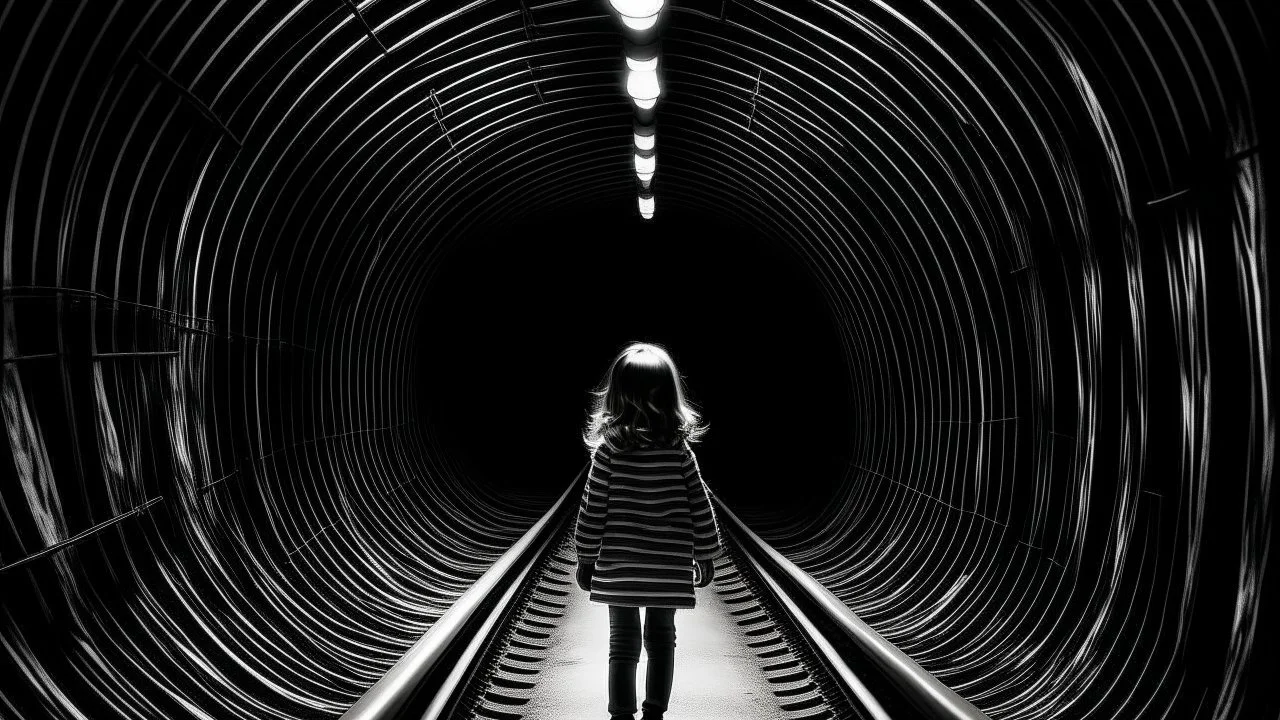 girl in a tunnel