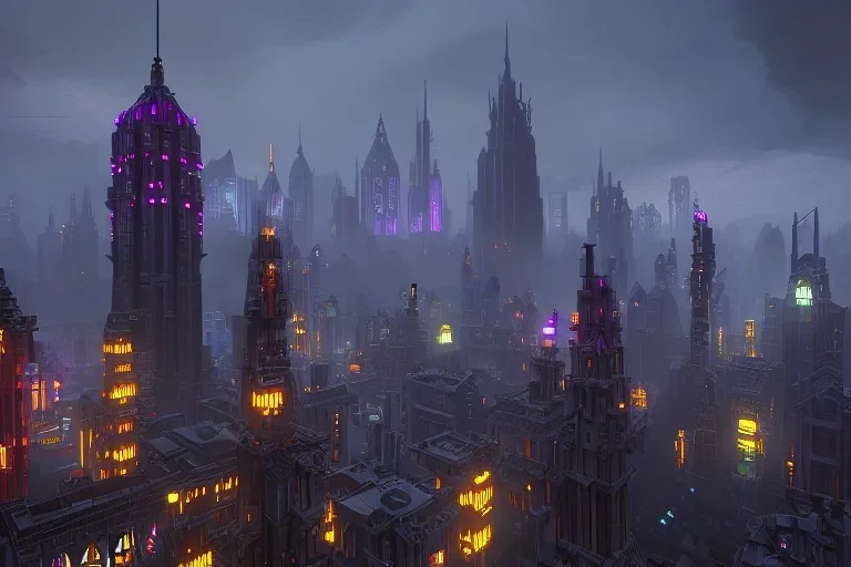 Gothic Metropolis made by lego