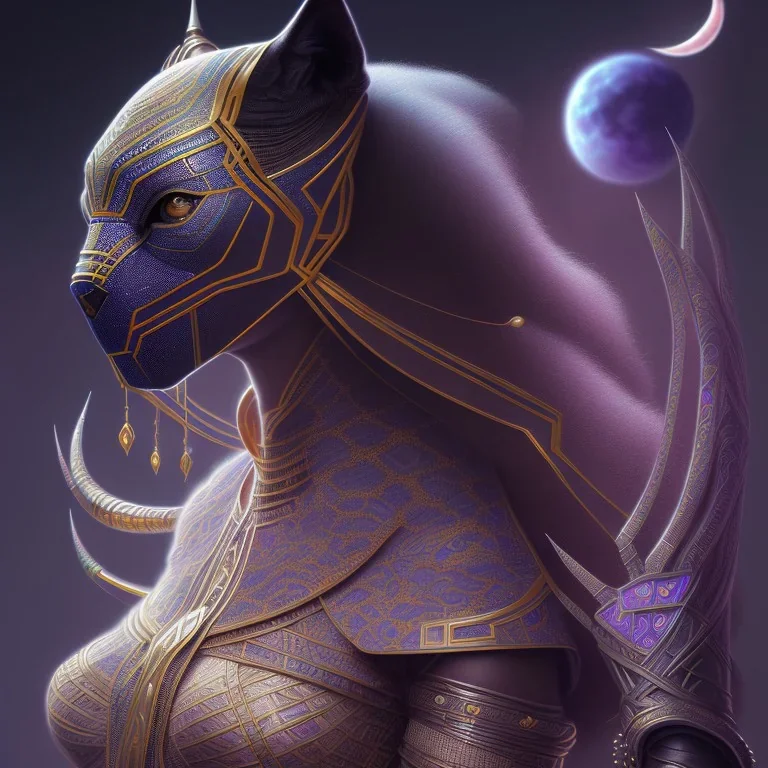 sango fantasy, fantasy magic, intricate, sharp focus, illustration, highly detailed, digital painting, concept art, matte, artgerm and paul lewin and kehinde wiley, masterpiece sexy Asian lady black panther Papu New Guina pyramid purple silver space lady space blood moon galaxy