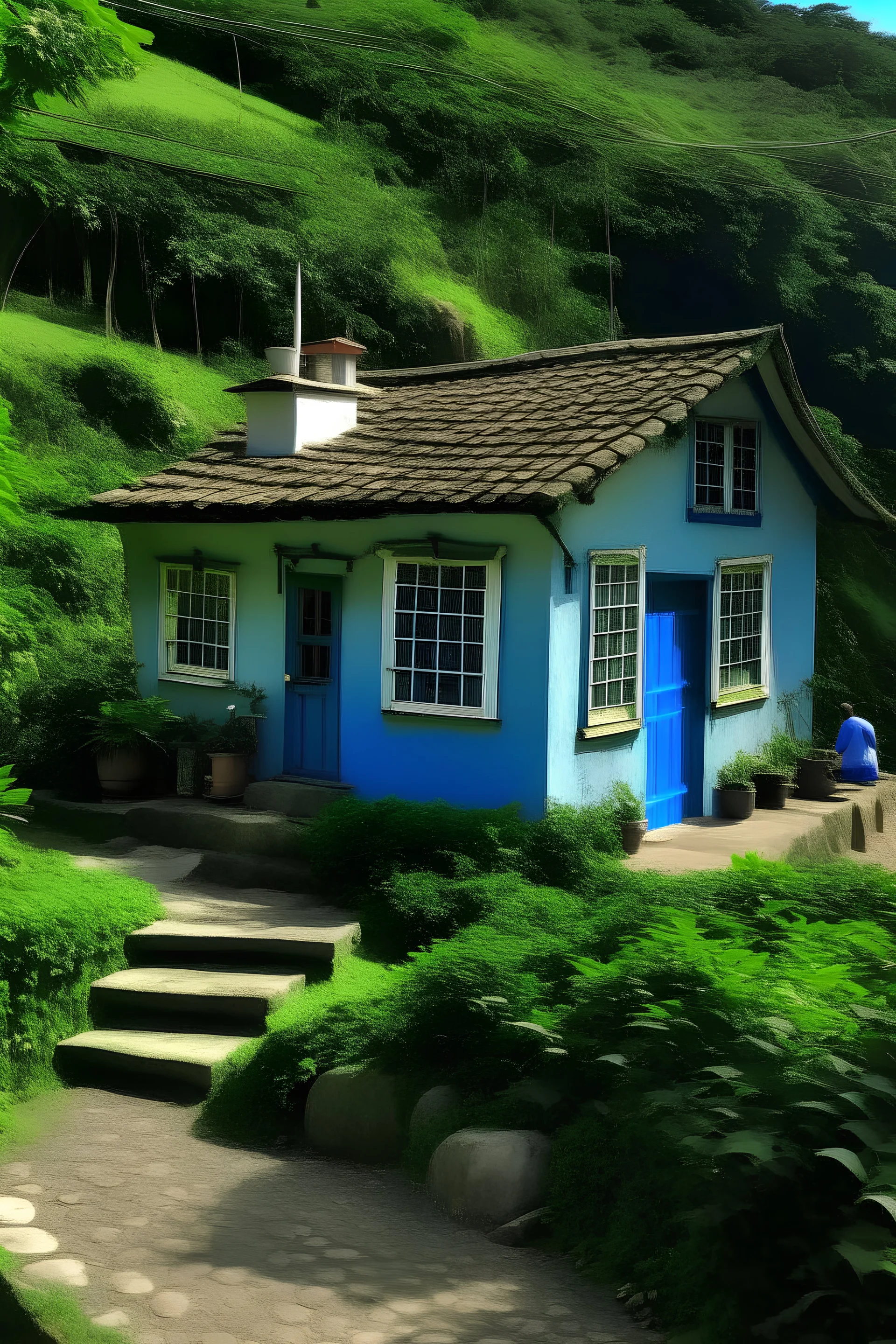 Casa pequeña en rio