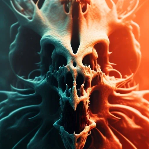 Fluid ink bloody creature, unreal engine 5, 8k resolution, photorealistic, ultra detailed