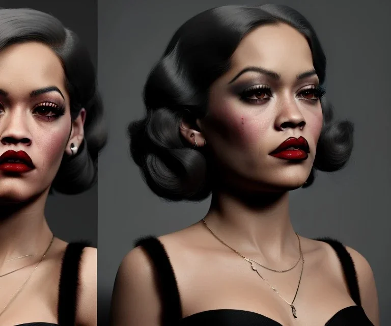 Rita ora, 1800s, vampire, black curly hair