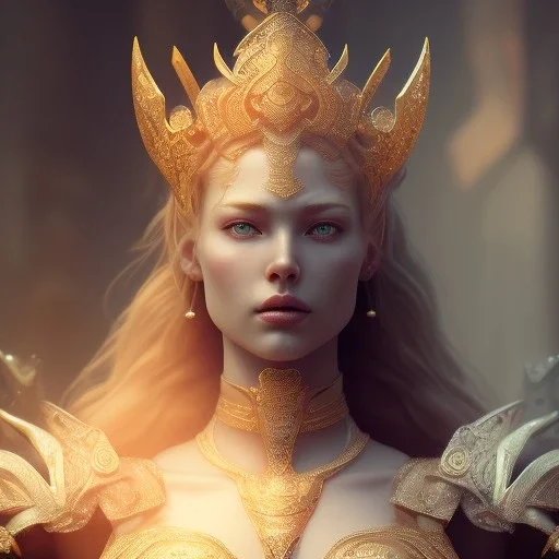 badass female goddess of war, very beautiful figure,tilt shift blur, wearing, feminine,outpainting,upscale image, object shadow,extraordinary, sharp focus,macro lens,intricate filigree metal design, full body portrait, cinematic, unreal engine 5, 8k, hyper realistic. Volumetric lighting, unreal engine 5 ,hyper elegant,hyperphotorealistic, epic composition,cinematic lighting, hyperphotomaximalist, masterpiece,epic composition, ,Glim lighting