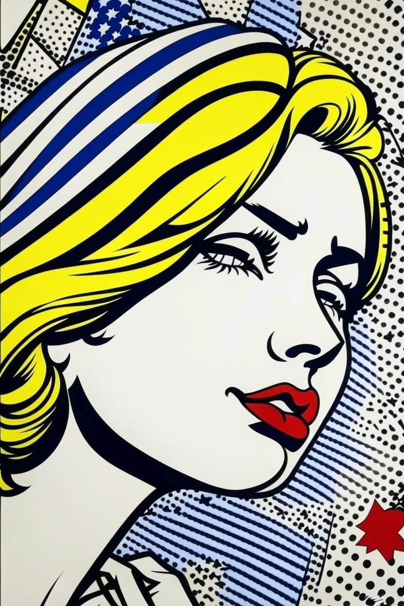 PEACE style of roy lichtenstein