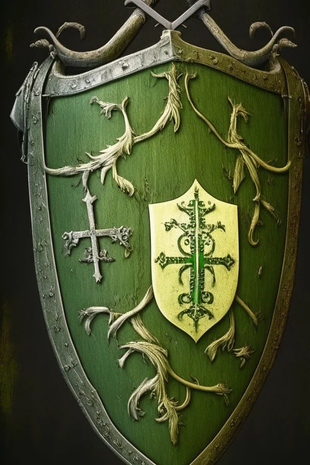 crusader holy light olive green dark medieval TambsTV knight coat of arms