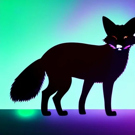 a fox fursona, darker colors, master quality, backlighting, soft lights, full body portrait, in frame, 8k, furry, fur, dark color pallet, robotic arm, cyberpunk, anthropomorphic, perfectly drawn face, well drawn paws