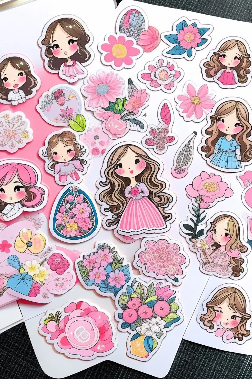 girly stickers