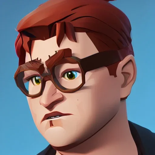 wayne knight, ed sheeran, dark blonde hair, shaved, lego, steampunk