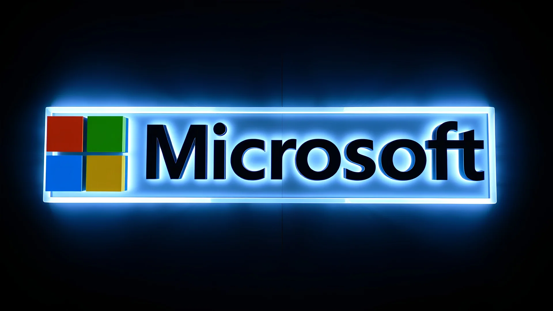 logo (Microsoft),tridmensional,8k,hdr,ray tracing,reflexion,unreal5,ilumination,photo realistic,iluminatio en volta do logo